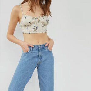 SUNDAY BEST | Aritzia Darcy Crop Tank Bra Top Floral | Sz. M